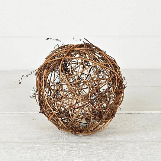 Grapevine Twig Ball-Brown 6"