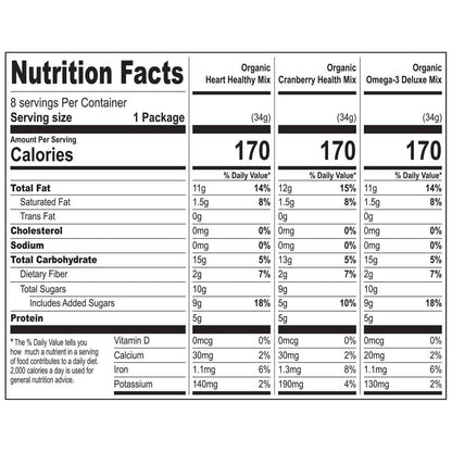 Nature's Garden Organic Trail Mix, Variety Pk, 1.2oz 24 ct