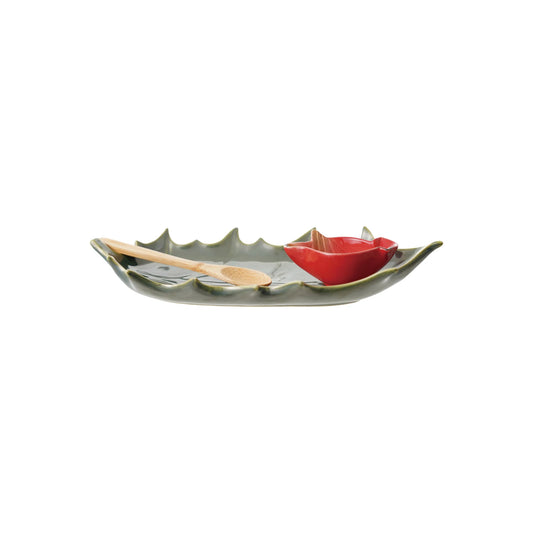 Stoneware Serving Set of 3